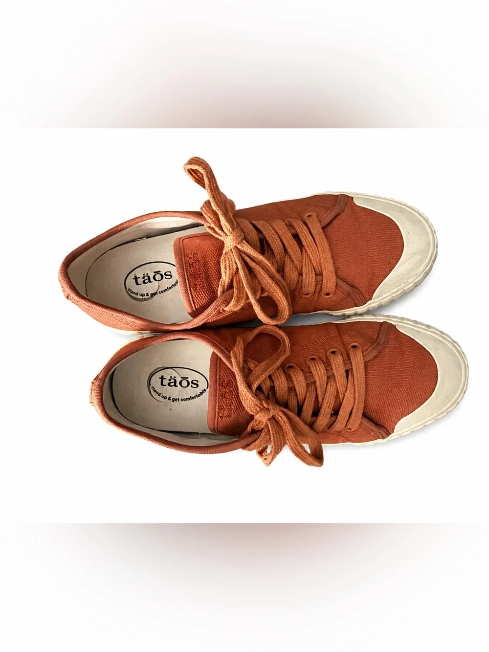 Taos One Vision Canvas Sneakers Clay Terracotta Comfort Shoes Women’s 7.5